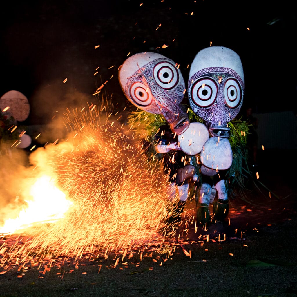 Baining Firework Dance, East New Britain, Rabaul, Papua New Guinea