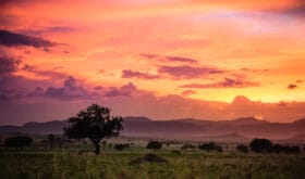 Storm clouds landscape in Kidepo Valley National Park - Uganda